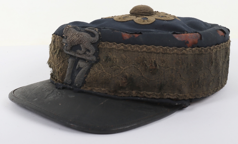 Victorian 17th (Leicestershire) Regiment of Foot Officers Forage Cap 1855-81 - Image 4 of 8