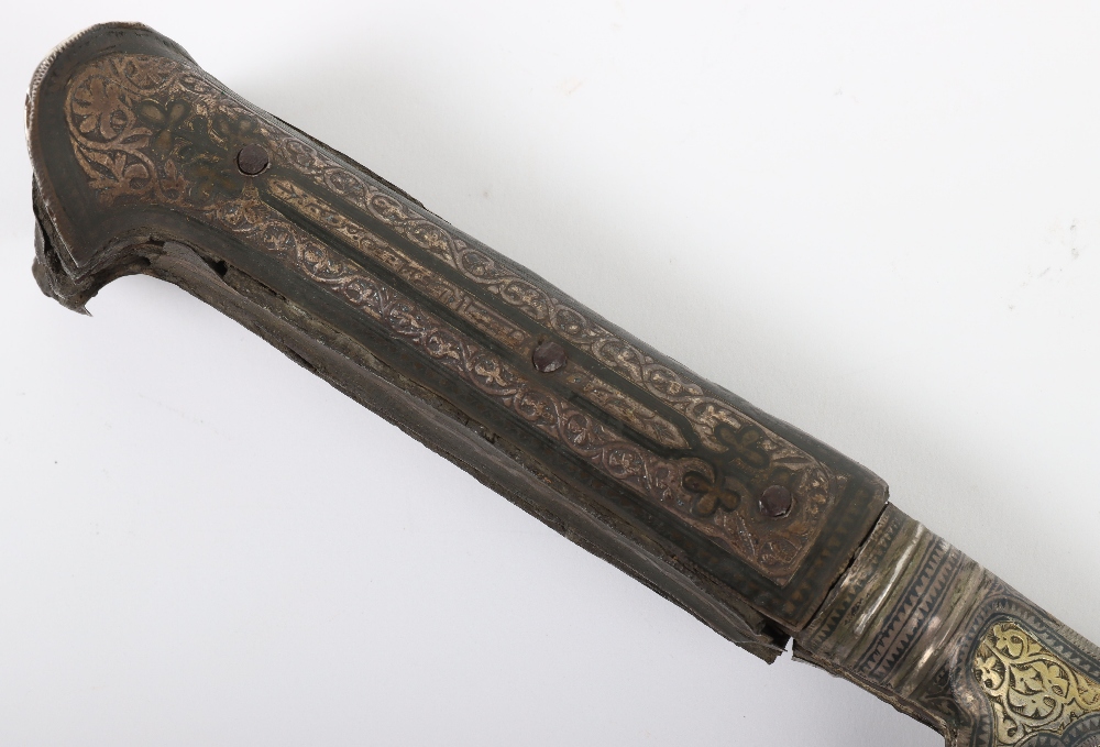 * Caucasian Short Sword Yataghan Dated 1801 - Image 5 of 18