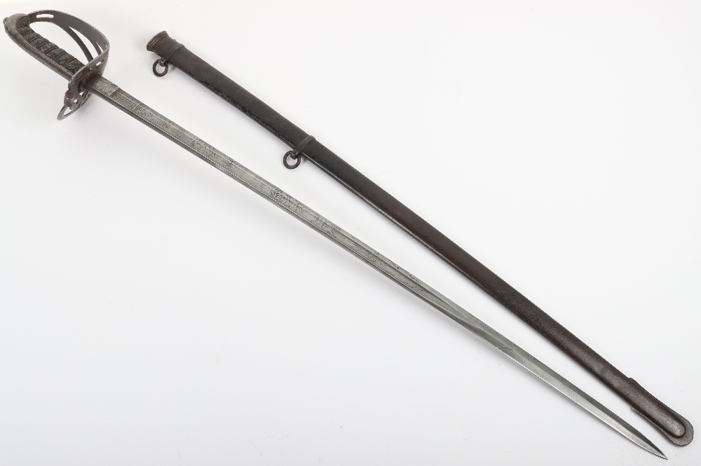 British 1827 Pattern Rifle Officers Sword of the 28th Cheshire Rifle Volunteers - Image 17 of 17