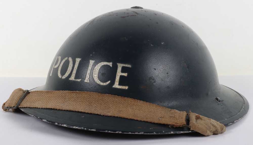 WW2 British Police Steel Helmet - Image 3 of 8