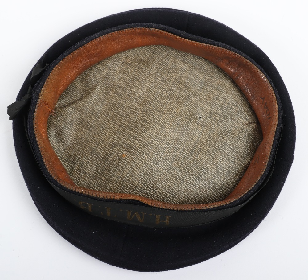 WW2 Royal Navy Torpedo Boat Sailors Cap - Image 7 of 7