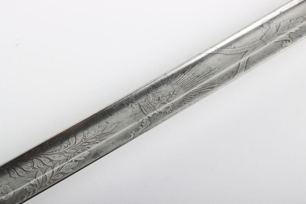 British 1827 Pattern Rifle Officers Sword of the 28th Cheshire Rifle Volunteers - Image 8 of 17