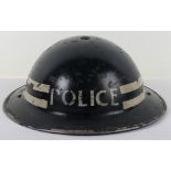 WW2 British Police Inspectors Steel Helmet