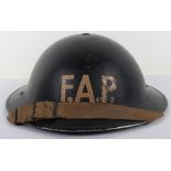 WW2 British Home Front First Aid Party Steel Helmet