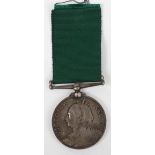 Victorian Volunteer Force Long Service Medal 5th Volunteer Battalion Durham Light Infantry