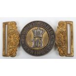 Victorian 16th (Bedfordshire) Regiment of Foot Officers Waist Belt Clasp