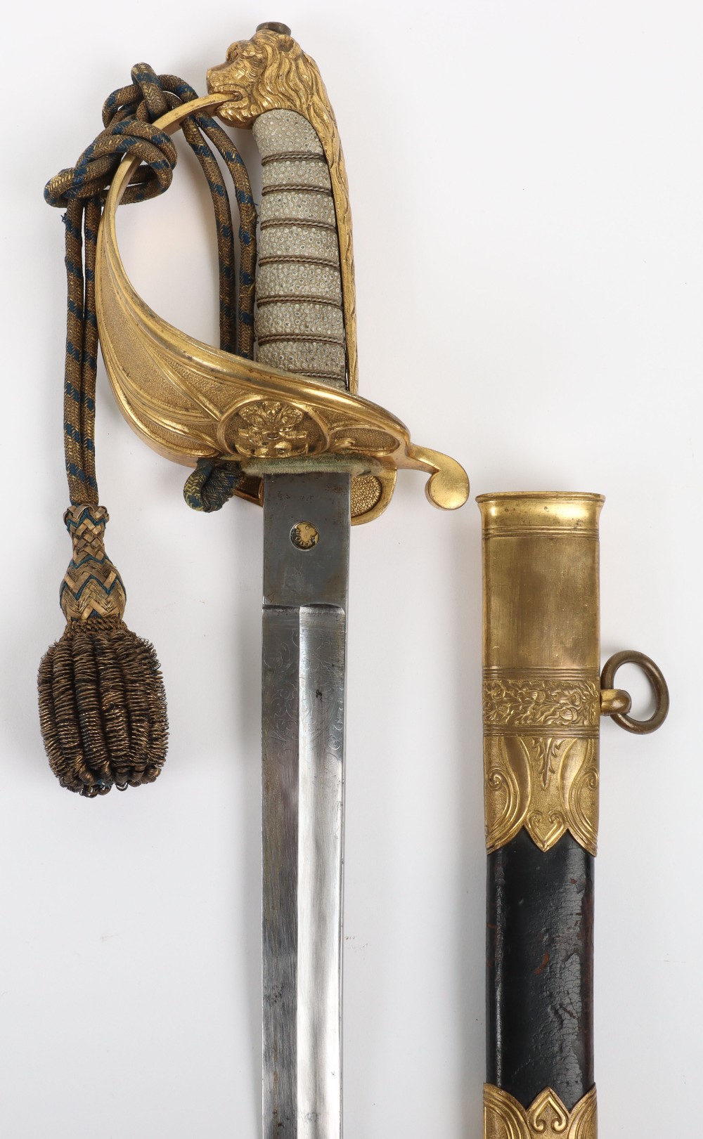 Scarce Victorian Naval Officers Sword for an Officer of Flag Rank,