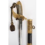 Scarce Victorian Naval Officers Sword for an Officer of Flag Rank,
