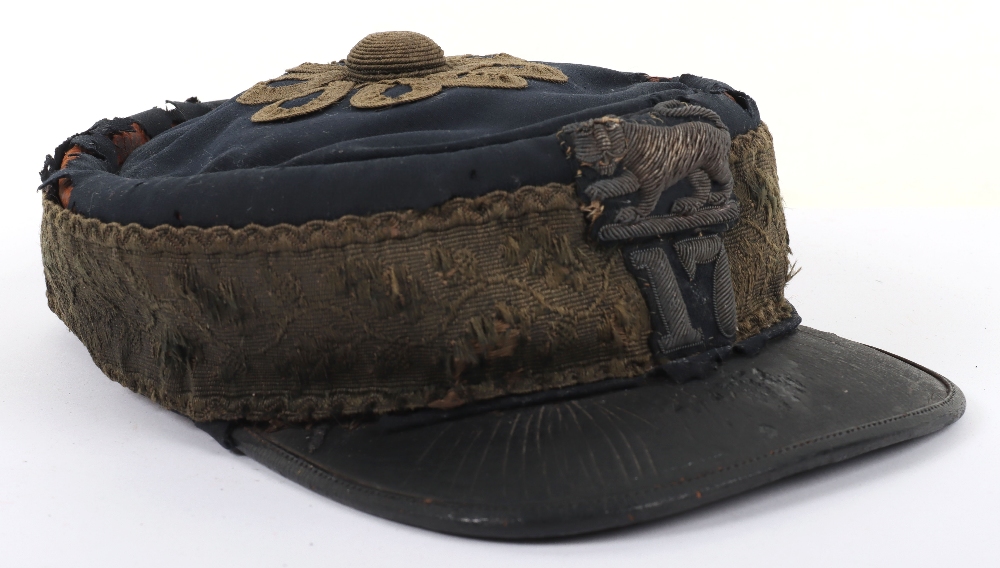 Victorian 17th (Leicestershire) Regiment of Foot Officers Forage Cap 1855-81 - Image 3 of 8