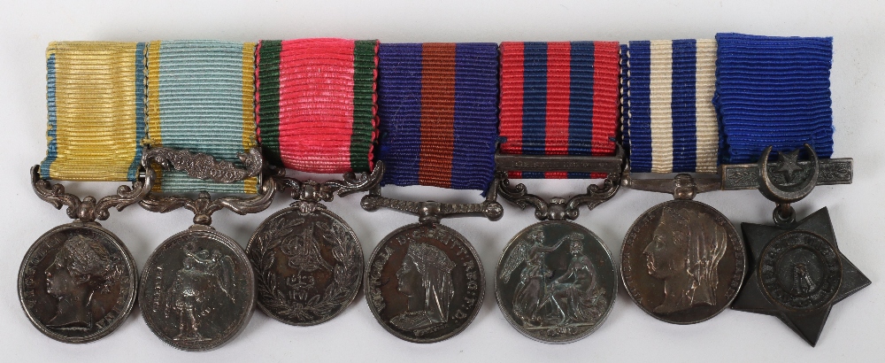 An Interesting Un-Attributed Victorian Miniature Medal Group of Seven