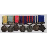 An Interesting Un-Attributed Victorian Miniature Medal Group of Seven