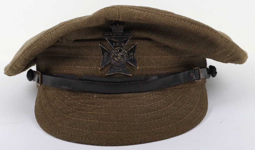 WW1 British Denim Trench Cap of the 11th County of London Regiment The Finsbury Rifles