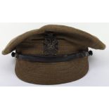 WW1 British Denim Trench Cap of the 11th County of London Regiment The Finsbury Rifles
