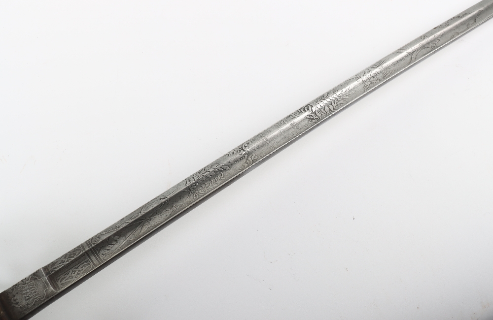 British 1827 Pattern Rifle Officers Sword of the 28th Cheshire Rifle Volunteers - Image 10 of 17