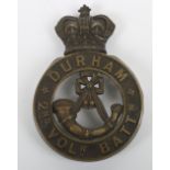 Victorian 2nd Volunteer Battalion Durham Light Infantry Glengarry Badge