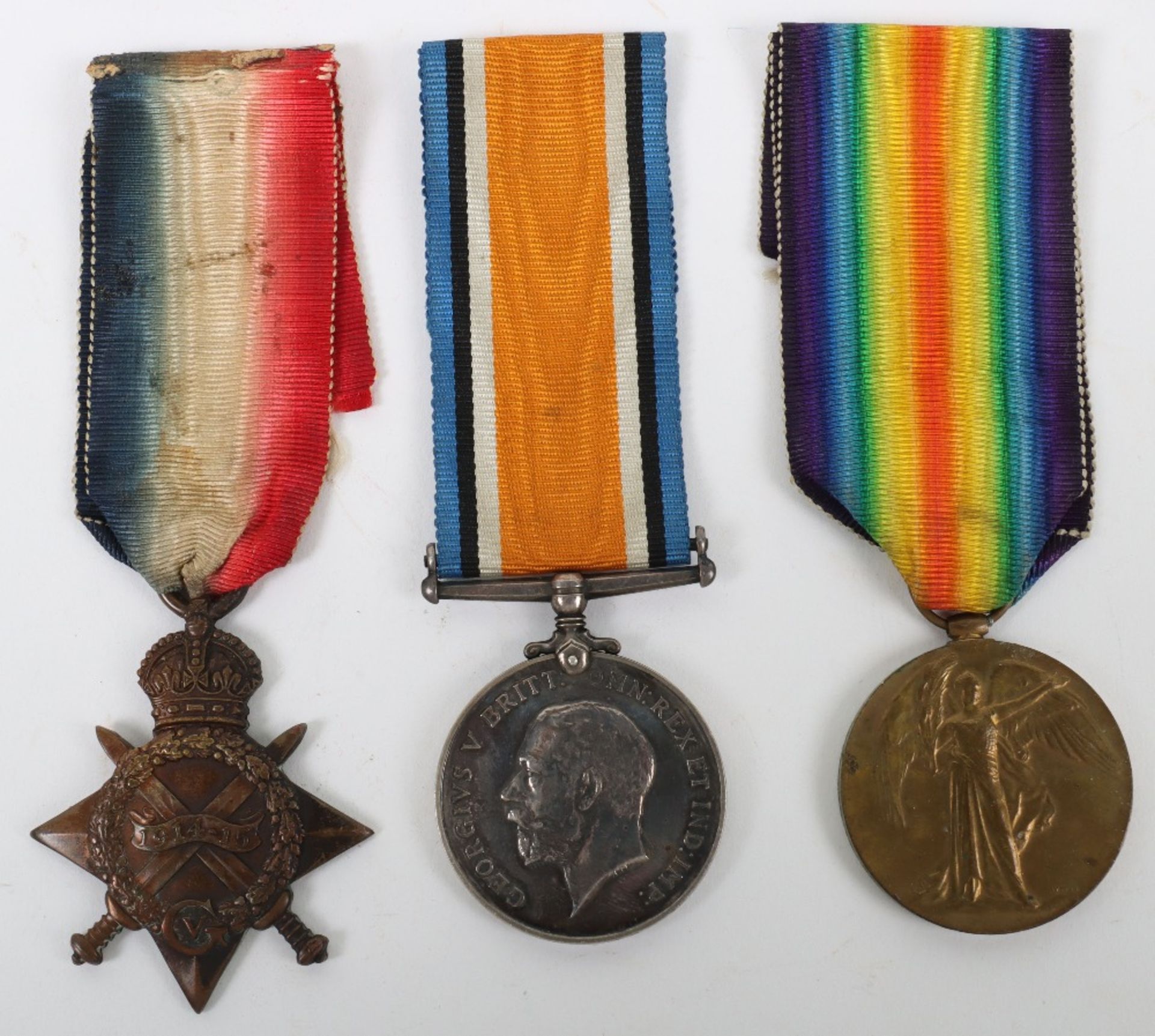 WW1 July 1916 Royal Fusiliers Killed in Action Medal Trio and Memorial Plaque Grouping - Bild 2 aus 6