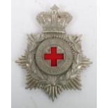 Scarce Tyne & Tees Volunteer Brigade Bearer Company Royal Army Medical Corps Helmet Plate