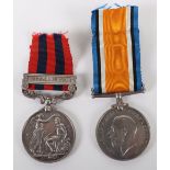 An Unusual Pair of Medals Covering Service from the Burma Campaign of 1885 Through to the First Worl