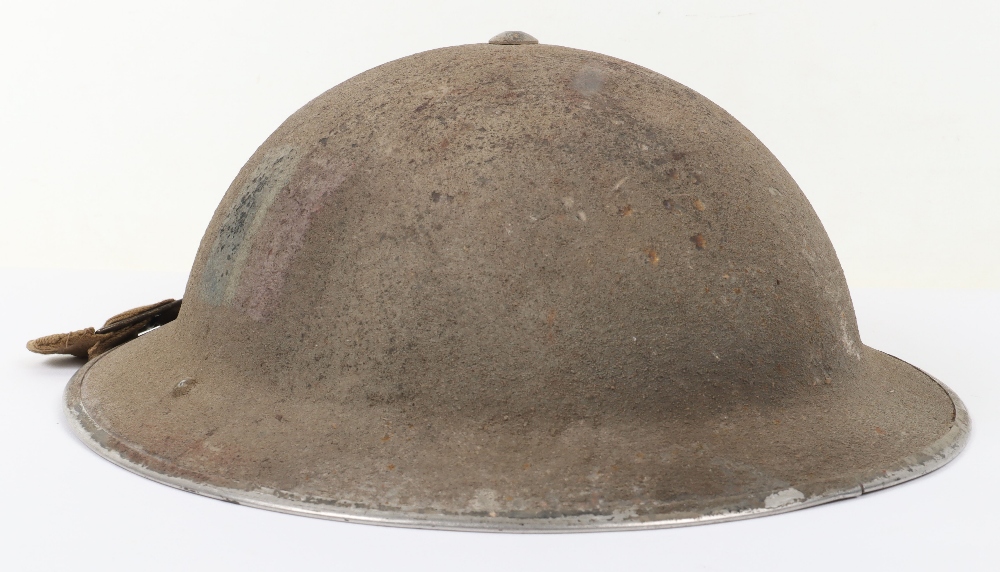 WW2 Royal Air Force Regiment Steel Combat Helmet - Image 4 of 8