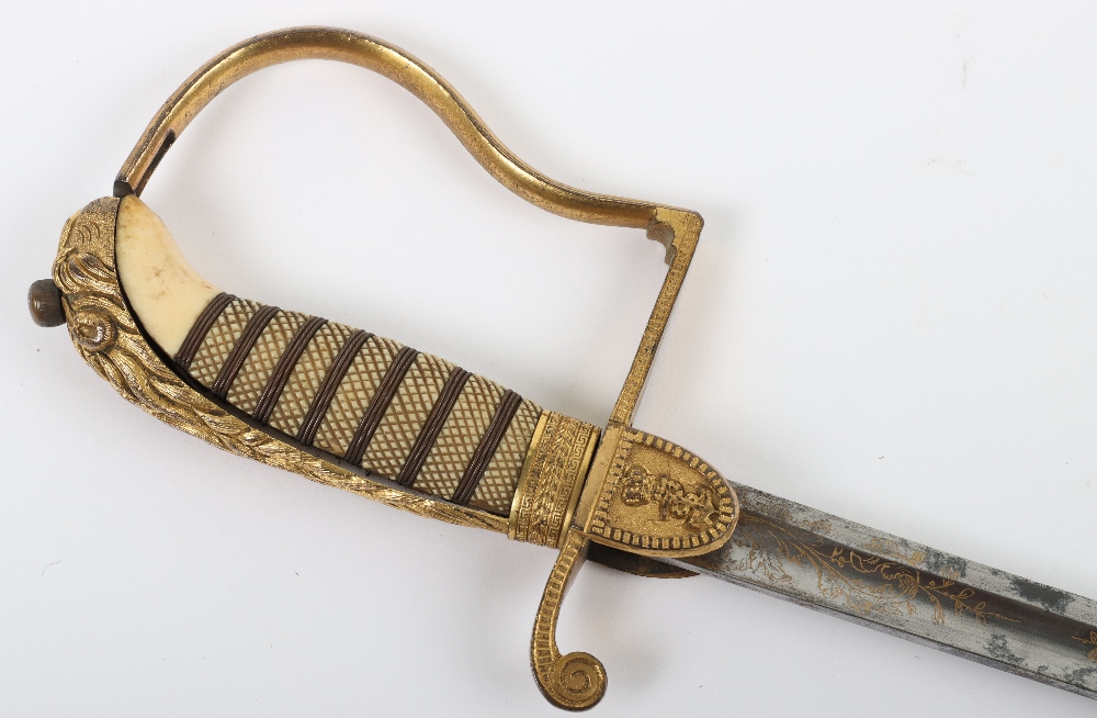 ^ Naval Officers Dress Sword c.1820 - Image 6 of 19