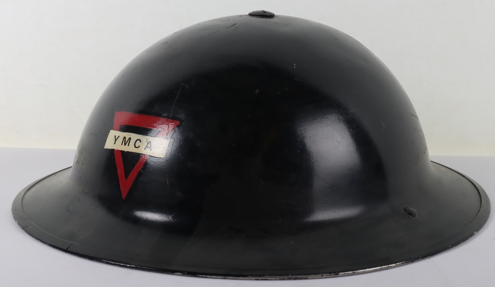 WW2 British Home Front Helmet of a Worker from the Young Men’s Christian Association (YMCA) - Image 4 of 8