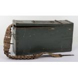 WW1 German MG08 Ammunition Box and Cartridge Belt