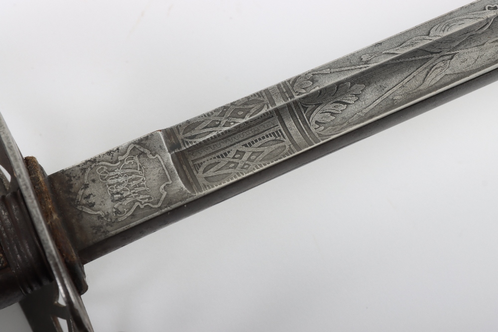 British 1827 Pattern Rifle Officers Sword of the 28th Cheshire Rifle Volunteers - Image 12 of 17