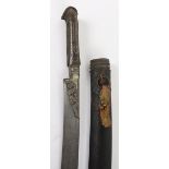 * Caucasian Short Sword Yataghan Dated 1801