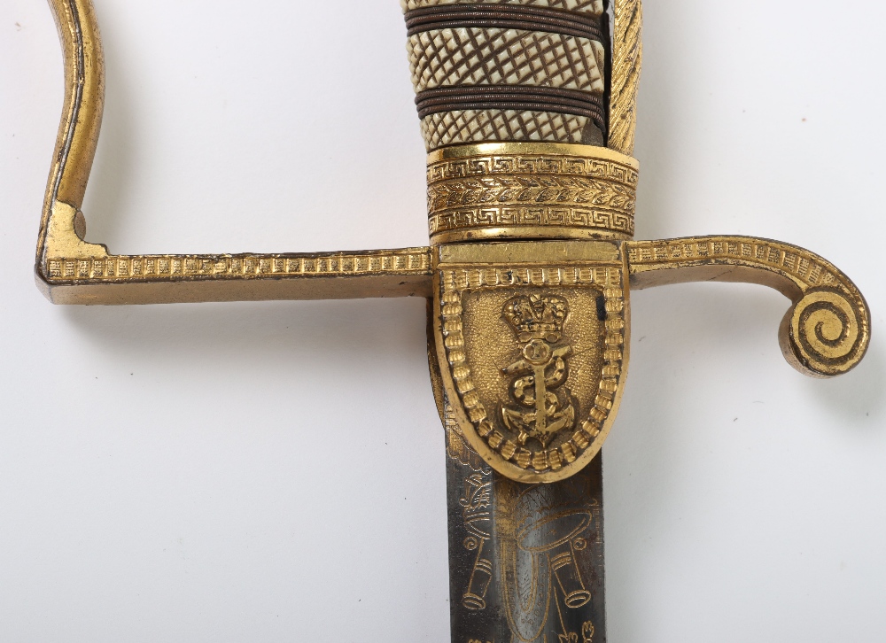 ^ Naval Officers Dress Sword c.1820 - Image 12 of 19