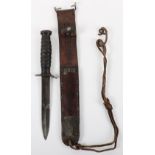 WW2 American Paratroopers M3 Combat Knife in M6 Scabbard