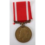 Sea Gallantry Medal in Bronze Awarded to a Royal Naval Reserve Sailor for the Rescue of Five Crew Me