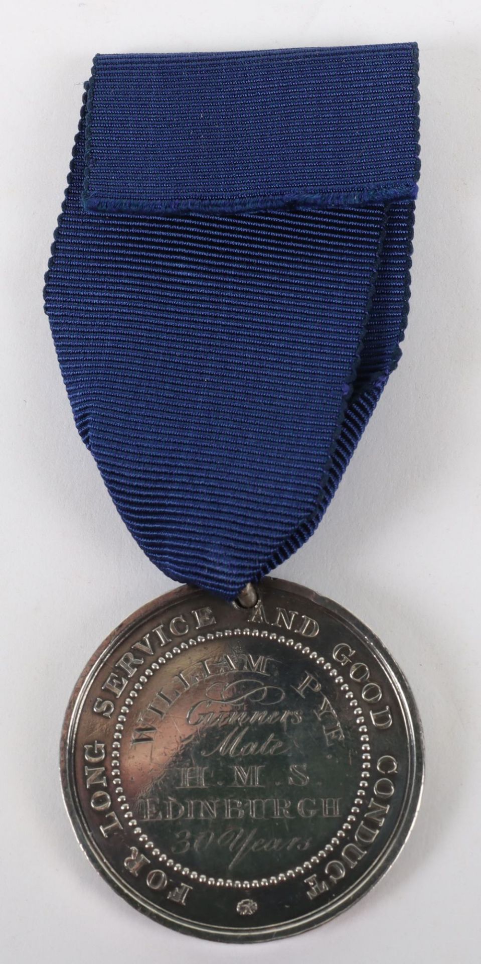 Scarce Royal Navy Long Service and Good Conduct Medal with the Anchor Obverse HMS Edinburgh - Bild 2 aus 3