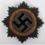 WW2 German Cross (Deutsche Kreuz) in Gold by C F Zimmermann, Pforzheim