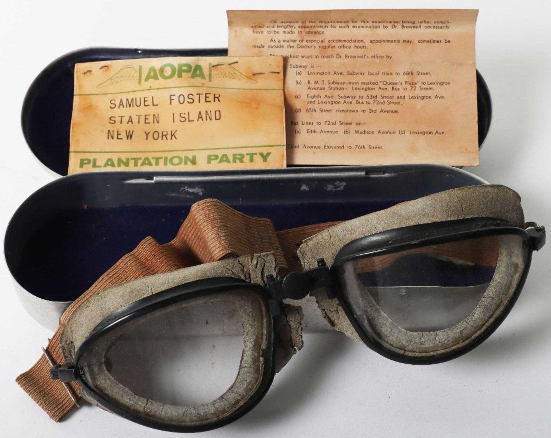 Early US Aviation Goggles - Image 7 of 11