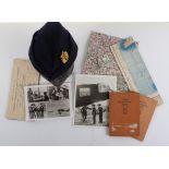 WW2 Air Transport Auxiliary Forage Cap and Ephemera