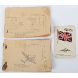 WW1 RFC Postcard and US Books