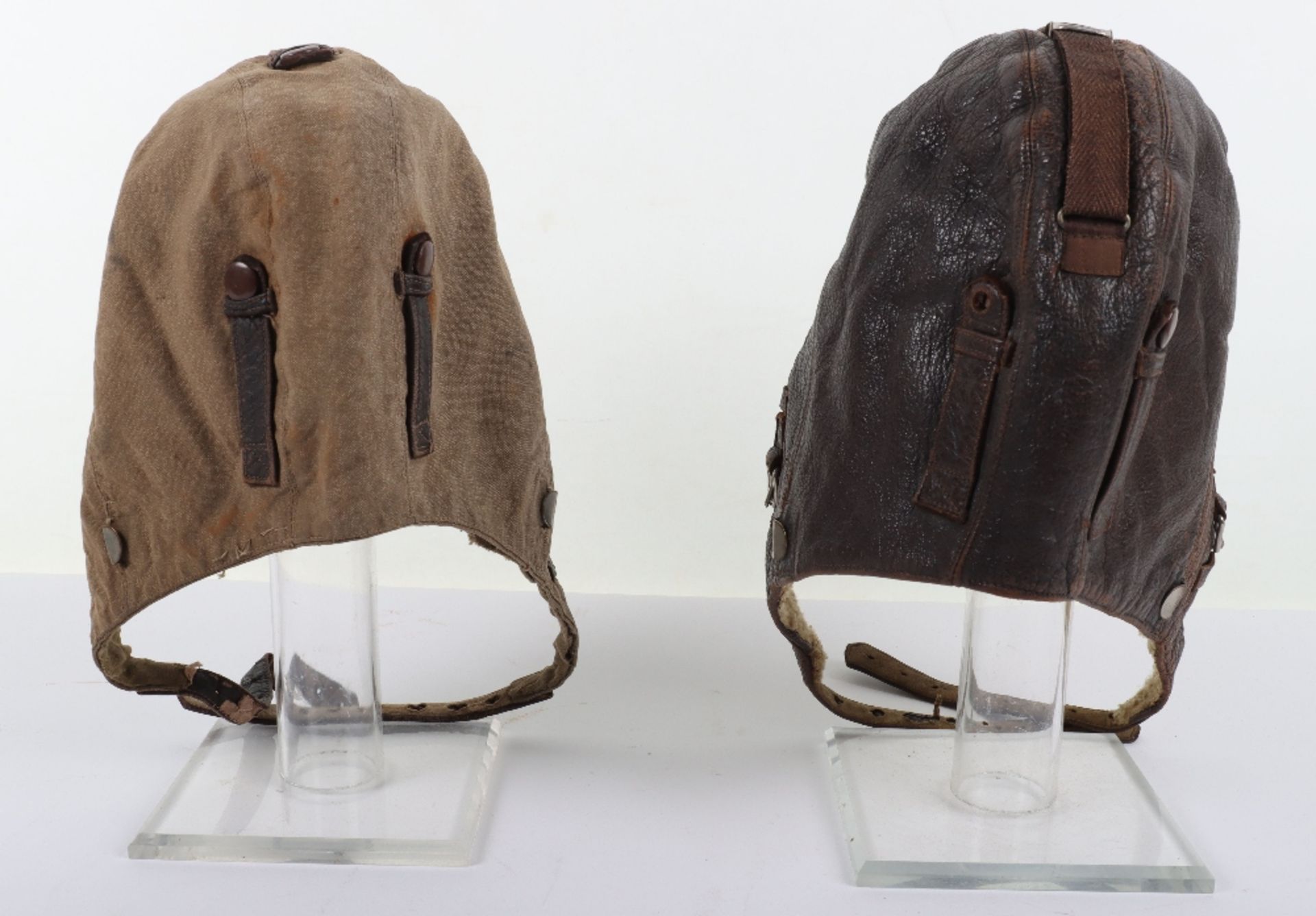 WW2 German Luftwaffe Flying Helmets and Goggles Attributed to Otto Thomsen Flying Instructor of Famo - Bild 5 aus 12