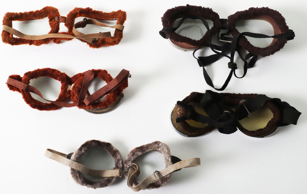 Five Pairs of Aviators Flying Goggles - Bild 7 aus 9