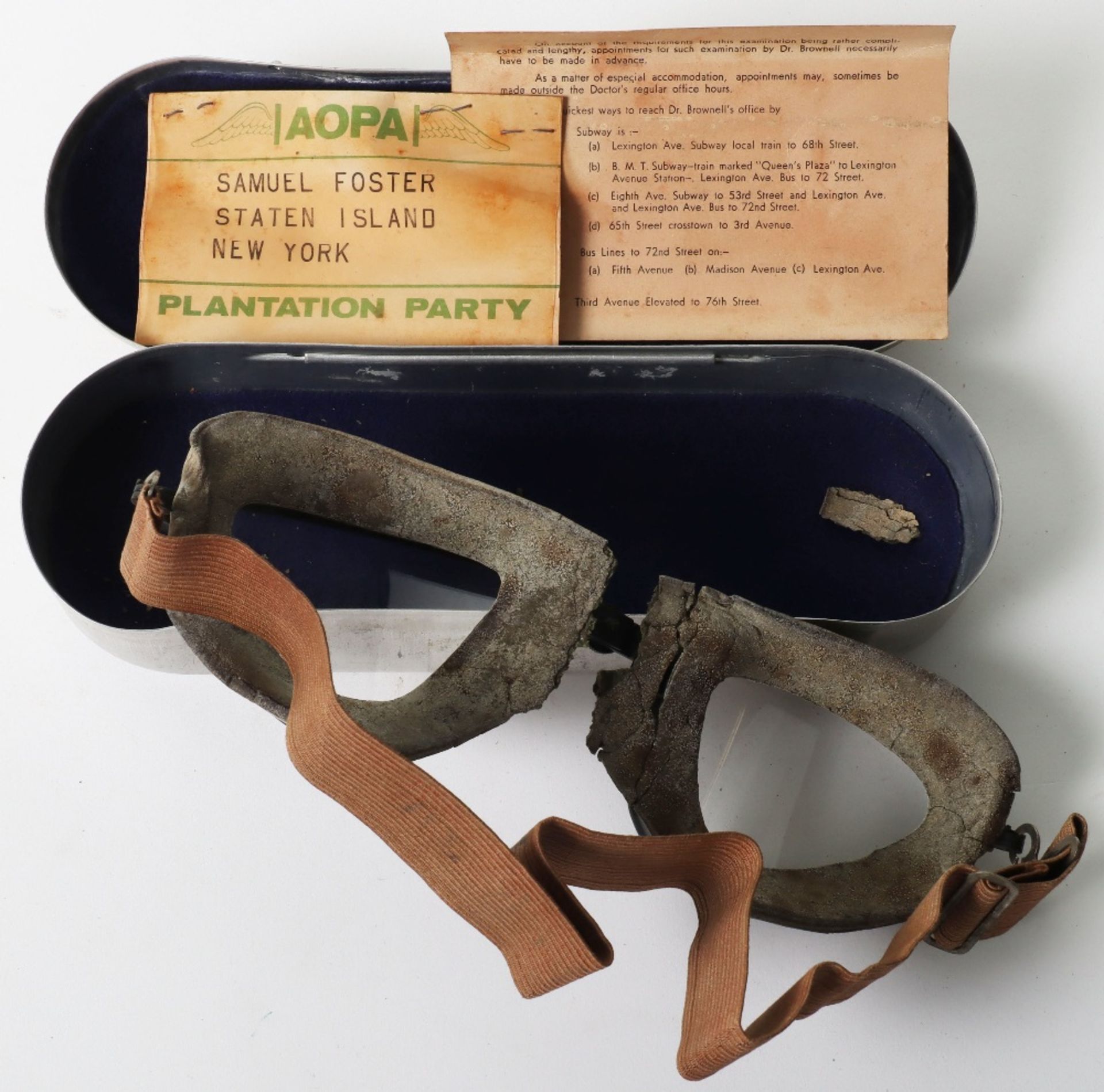 Early US Aviation Goggles - Image 9 of 11