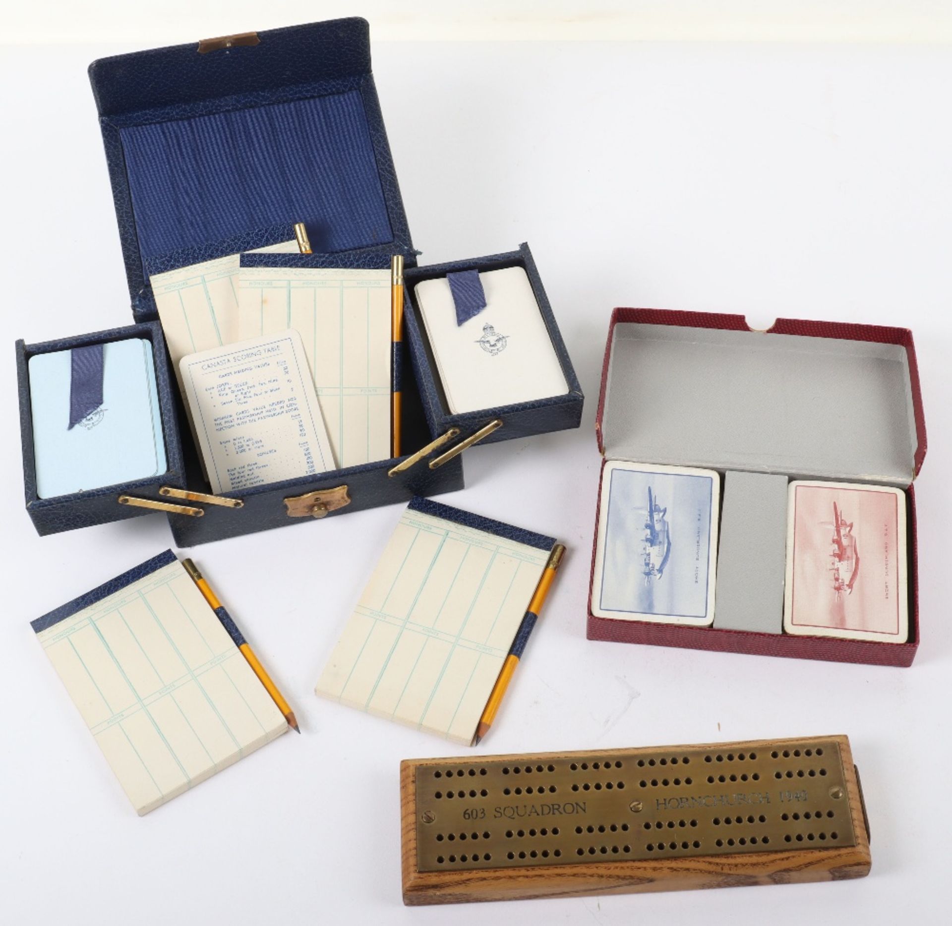 RAF Boxed Playing Card Sets and Cribbage Board - Bild 2 aus 11