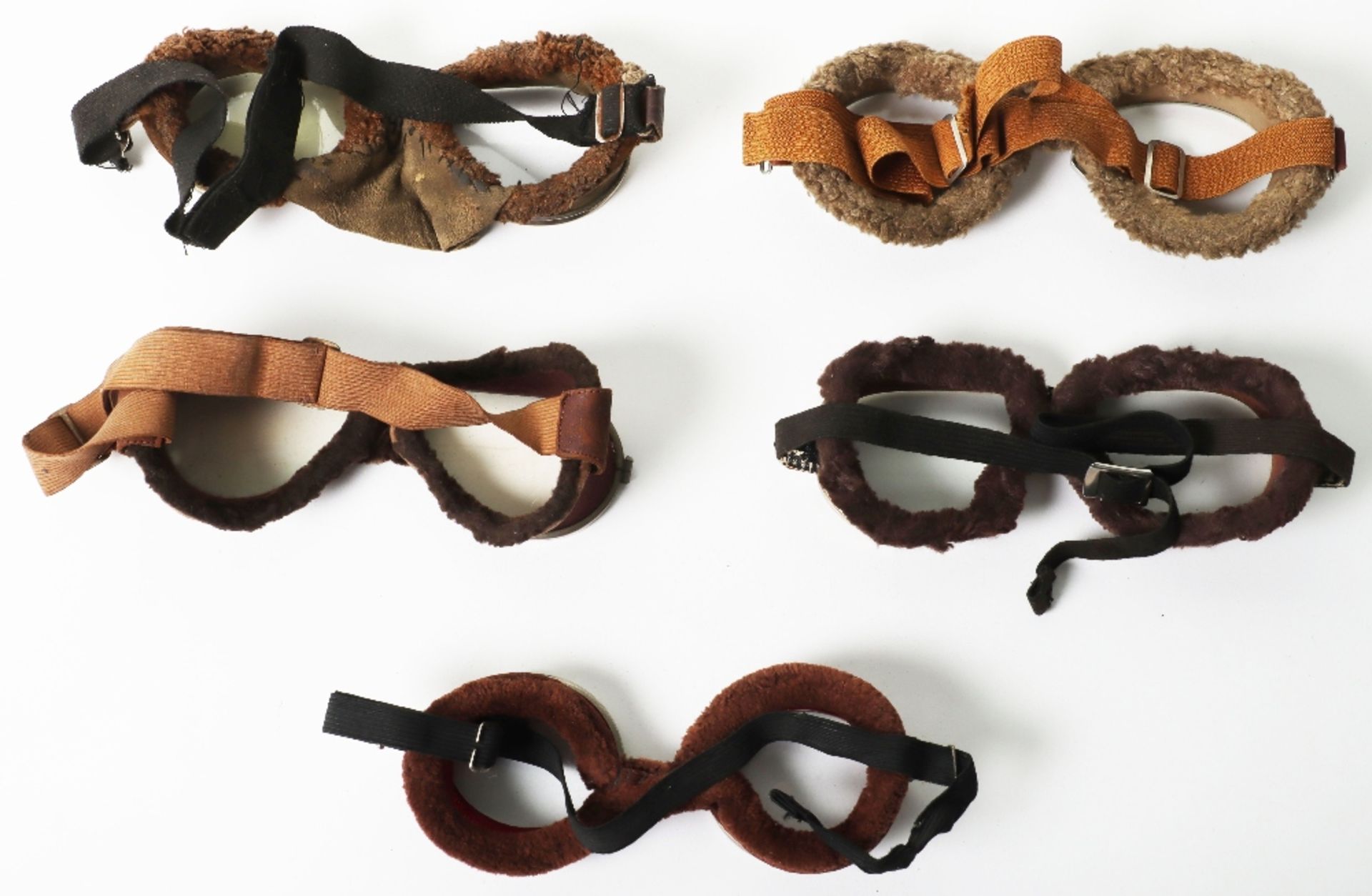 Five Pairs of Aviators Flying Goggles - Image 7 of 7