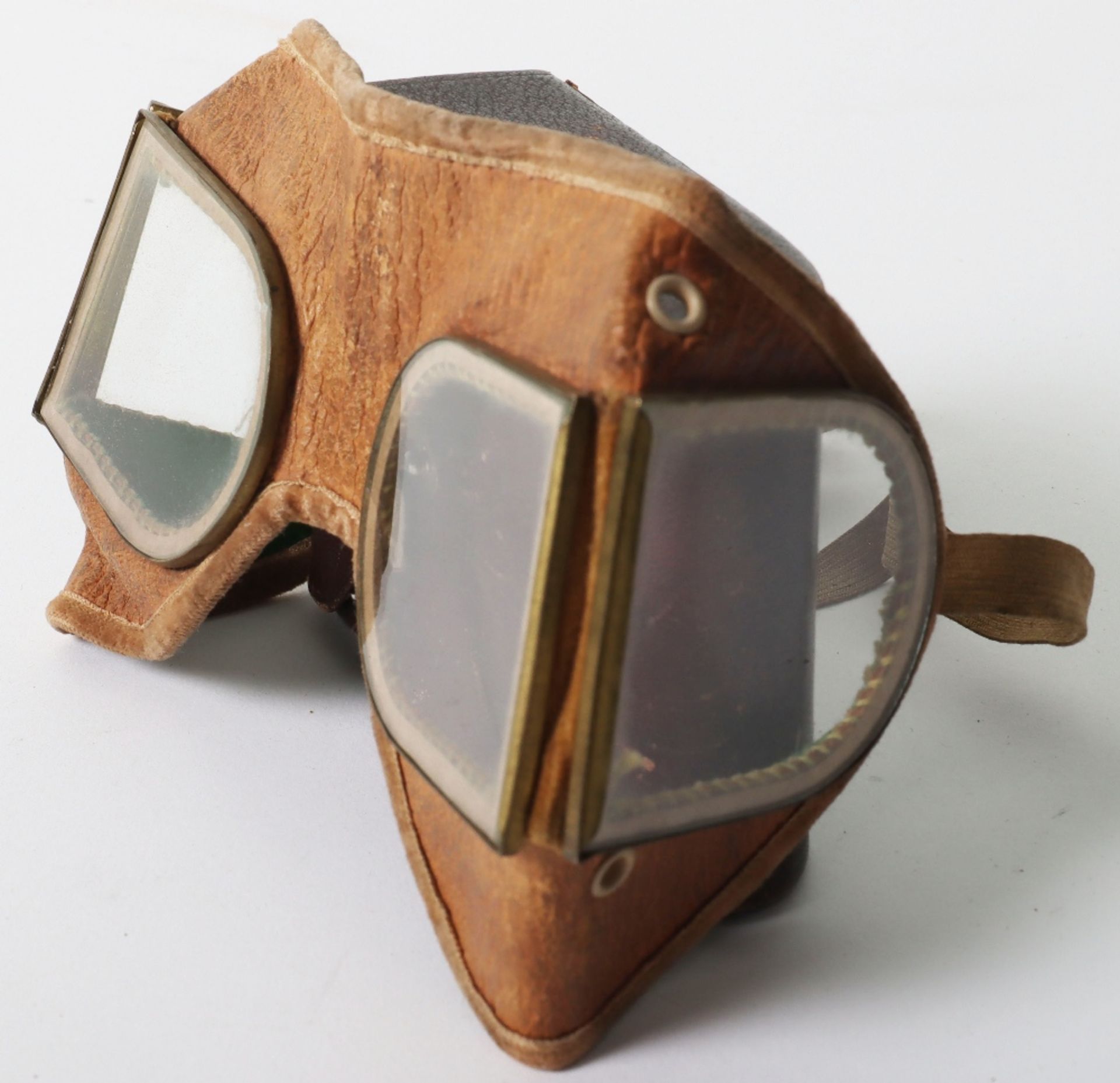 Pairs of Early Aviation / Motoring Goggles - Bild 3 aus 7