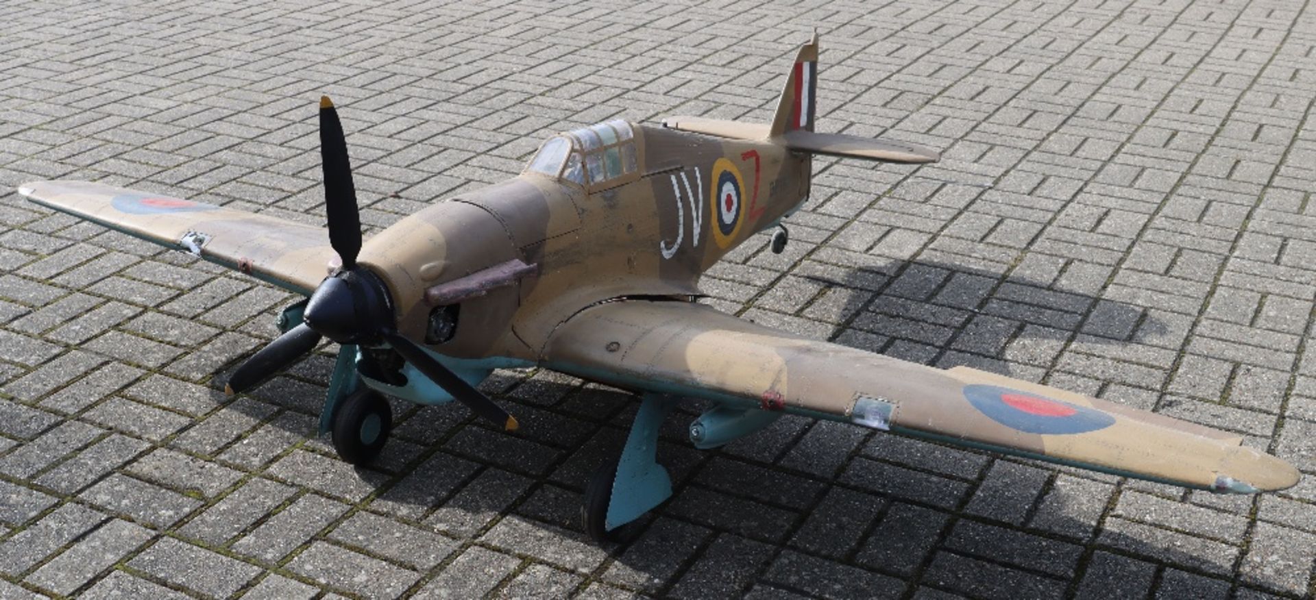 Model of a WW2 RAF Hurricane Fighter Plane