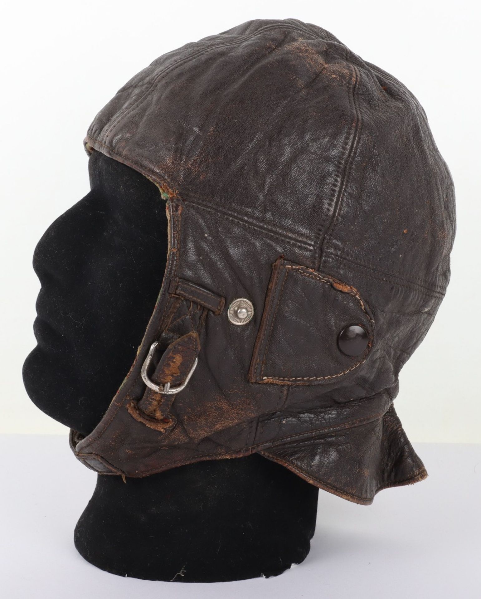 1930’s German Leather Flying Helmet - Bild 3 aus 8