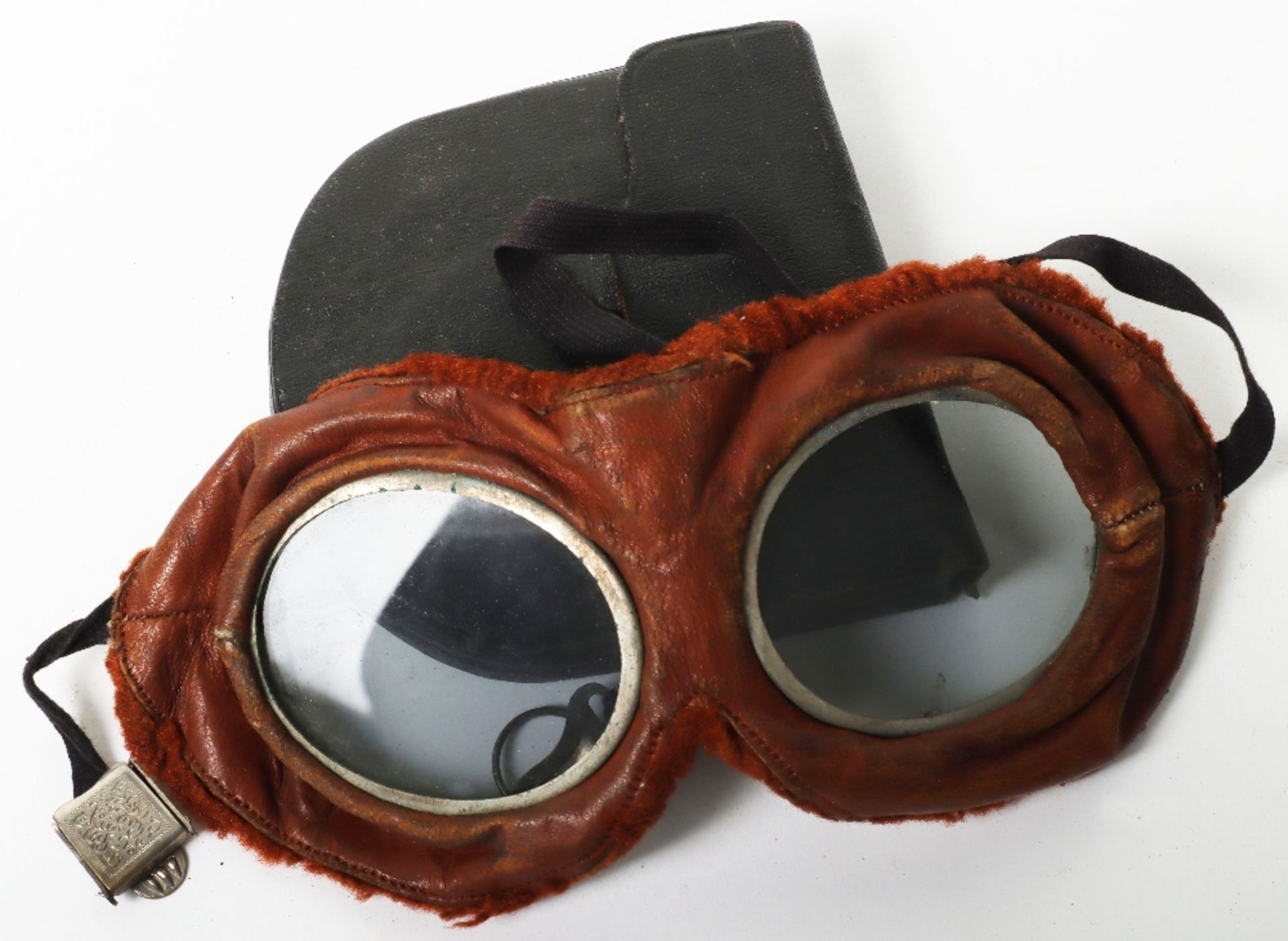 Pairs of Early Aviation / Motoring Goggles - Bild 5 aus 7