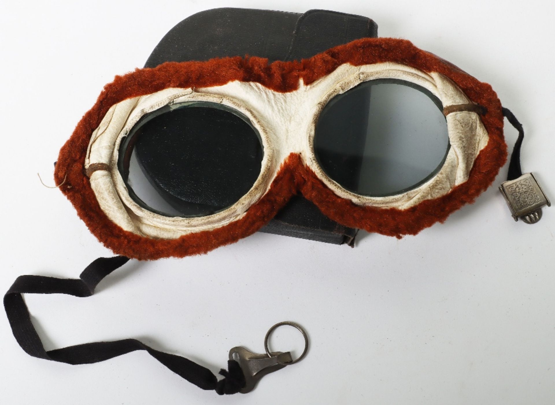Pairs of Early Aviation / Motoring Goggles - Bild 6 aus 7
