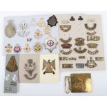 Selection of British Regimental Badges and Insignia