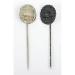 2x Imperial German Wound Badge Stick Pins