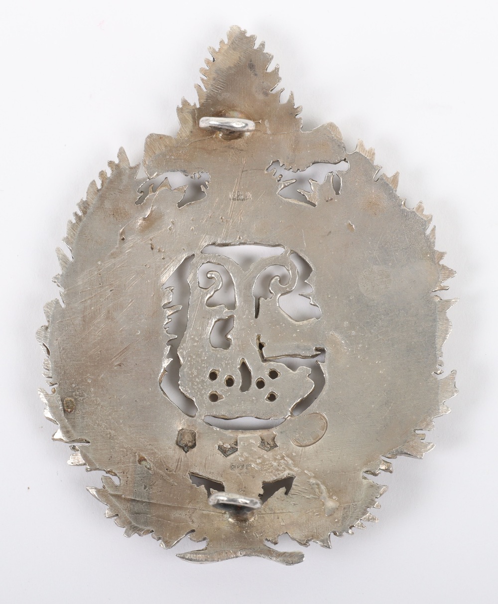 Hallmarked Silver Argyll & Sutherland Highlanders Officers Glengarry Badge - Bild 2 aus 2