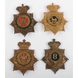 * 4x Victorian Other Ranks Helmet Plates